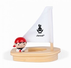 Игрушки для ванны Janod Набор для воды Боцман Джон Мосс и его лодка