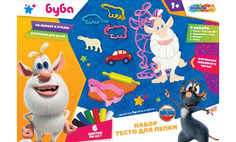 Тесто для лепки Multiart Набор с тестом для лепки и формочками Буба 24 см