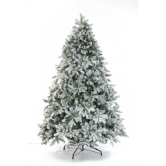 Искусственные елки Crystal Trees Искусственная Ель Мольвено в снегу с вплетенной гирляндой 185 см