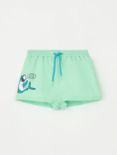 Пляжные шорты с принтом для мальчиков (зеленый, 92-98) Sela