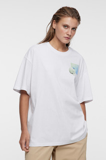 футболка женская Футболка oversize хлопковая с принтом Befree