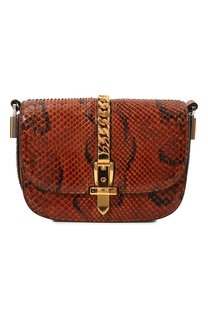 Сумка Sylvie 1969 mini из кожи питона Gucci