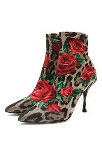 Текстильные ботильоны Lori Dolce & Gabbana