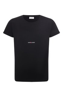 Хлопковая футболка Saint Laurent
