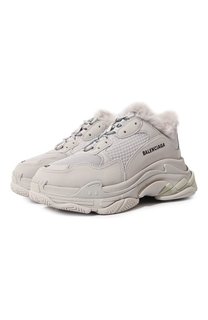 Комбинированные кроссовки Triple S Balenciaga