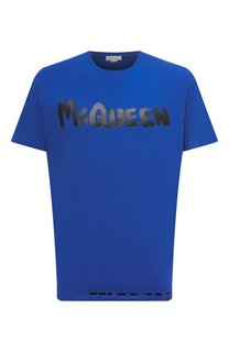 Хлопковая футболка Alexander McQueen