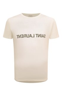 Хлопковая футболка Saint Laurent