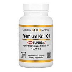 Капсула CALIFORNIA GOLD NUTRITION Масло криля премиум-класса с Superba2 1000 мг