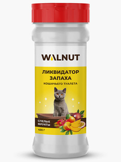 Средство против запаха и пятен WALNUT Ликвидатор запаха для кошачьего лотка "Спелые фрукты" 400