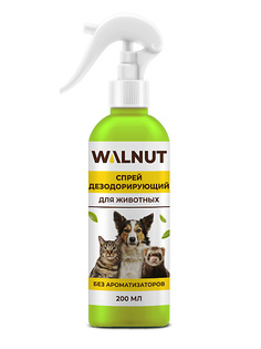 Средство против запаха и пятен WALNUT Спрей для животных дезодорирующий без ароматизаторов 200