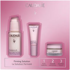 Набор Caudalie Resveratrol-Lift (Укрепляющая сыворотка д/лица 30 мл, Крем-гель д/глаз 5мл, Крем-кашемир 15мл)