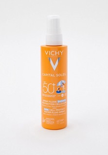 Спрей для лица Vichy и тела солнцезащитный для детей водостойкий Capital Soleil 50+, 200 мл