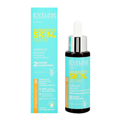 Сыворотка для лица EVELINE PERFECT SKIN ACNE ночная с 10% комплексом кислот 30 мл