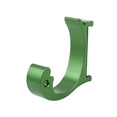 Крючок настенный, 5.2х4.8 см, алюминий, зеленый, Frap, F203-5, блистер