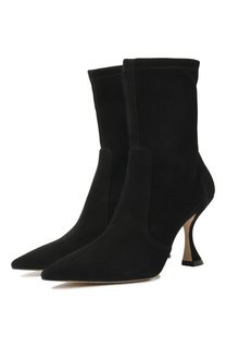 Замшевые ботильоны Stuart Weitzman
