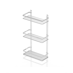 Полка прямая Teknotel 3 яруса 25x12x46 см нержавеющая сталь