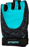Перчатки для фитнеса Atemi AFG06BEXS черно-голубые размер XS