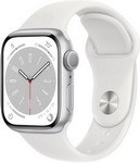 Умные часы Apple Watch 8 GPS Silver Stainless Steel Case with Sport Band 41mm Стальной корпус (MP6K3LZ/A)