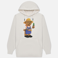Мужская толстовка MARKET Botanical Bear Hoodie, цвет белый, размер L