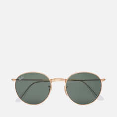 Солнцезащитные очки Ray-Ban Round Metal, цвет зелёный, размер 50mm