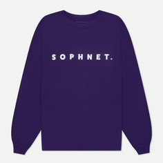 Мужской лонгслив SOPHNET. Classic Logo Baggy, цвет фиолетовый, размер XL