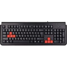 Клавиатура A4Tech X7-G300 USB (BLACK) прорезиненые кнопки управления, 104 кнопки