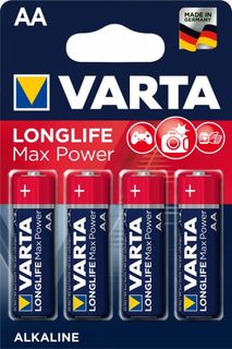 Батарейка Varta LONGLIFE MAX POWER (MAX TECH) LR6 AA 04706101404 BL4 Alkaline 1.5V