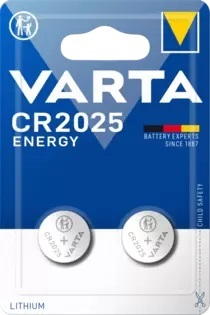Батарейка Varta ELECTRONICS CR2025 06025101402 BL2 Lithium 3V