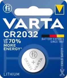 Батарейка Varta ELECTRONICS CR2032 06032101401 BL1 Lithium 3V