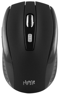 Мышь Wireless HIPER OMW-5600 1600 DPI, 6 кн, черная