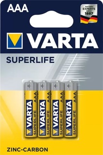 Батарейка Varta SUPERLIFE R03 AAA 02003101414 BL4 Heavy Duty 1.5V