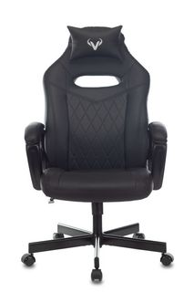 Кресло игровое Бюрократ VIKING 6 KNIGHT B-PU цвет черный, искусственная кожа, с подголов. крестовина металл
