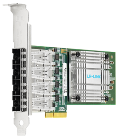 Сетевой адаптер LR-LINK LRES2028PF-4SFP PCIe x4 Quad-port 1G SFP Ethernet Network Adapter (Net-swift 1860)