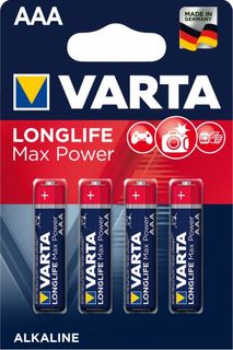 Батарейка Varta LONGLIFE MAX POWER (MAX TECH) LR03 AAA 04703101404 BL4 Alkaline 1.5V