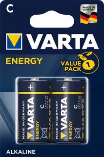 Батарейка Varta ENERGY LR14 C 04114229412 BL2 Alkaline 1.5V