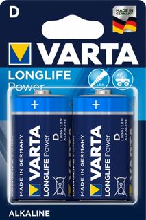 Батарейка Varta LONGLIFE POWER (HIGH ENERGY) LR20 D 04920121412 BL2 Alkaline 1.5V