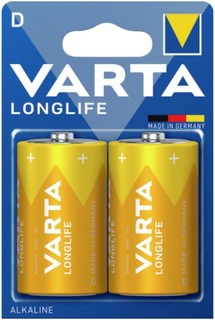 Батарейка Varta LONGLIFE LR20 D 04120101412 BL2 Alkaline 1.5V
