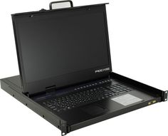 Консоль KVM Procase E1908HD однорельсовая, КВМ 8 портов, LCD 19, single rail console KVM 8 port, LCD D-Sub, USB, разрешение 1920*1080, 8 кабелей