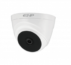 Видеокамера EZ-IP EZ-HAC-T1A21P-0280B купольная, 1/2.7" 2Мп КМОП 25к/с при 1080P, 25к/с при 720P; 2.8мм фиксированный объектив
