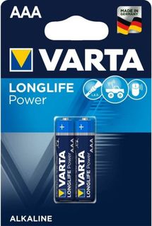 Батарейка Varta LONGLIFE POWER (HIGH ENERGY) LR03 AAA 04903121412 BL2 Alkaline 1.5V