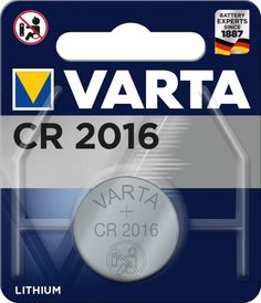 Батарейка Varta ELECTRONICS CR2016 06016101401 BL1 Lithium 3V