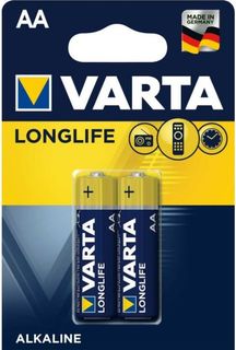 Батарейка Varta LONGLIFE LR6 AA 04106101412 BL2 Alkaline 1.5V