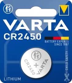 Батарейка Varta ELECTRONICS CR2450 06450101401 BL1 Lithium 3V