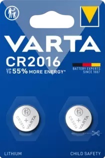 Батарейка Varta ELECTRONICS CR2016 06016101402 BL2 Lithium 3V