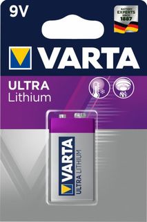 Батарейка Varta ULTRA Крона 6FR22 BL1 Lithium 9V (6122) (1/10/50)