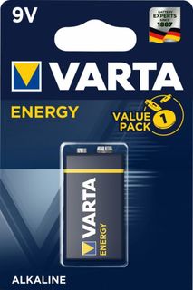 Батарейка Varta ENERGY Крона 6LR61 04122229411 BL1 Alkaline 9V