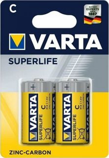 Батарейка Varta SUPERLIFE R14 C 02014101412 BL2 Heavy Duty 1.5V