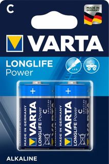 Батарейка Varta LONGLIFE POWER (HIGH ENERGY) LR14 C 04914121412 BL2 Alkaline 1.5V