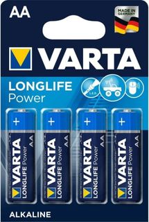 Батарейка Varta LONGLIFE POWER (HIGH ENERGY) LR6 AA BL4 Alkaline 1.5V (4906) (4/80/400)
