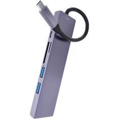 USB-разветвитель VLP USB-C-Multiport Hub 6 в 1, графит